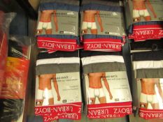 6 X Pairs of Urban Boys Mens Boxer Shorts size X/L new in packaging,( please note colours may vary