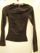 Spanx on Top & In Control Bittersweet Classic Long Sleeve Scoop Neck Top size S (8/10) RRP £29.99 on