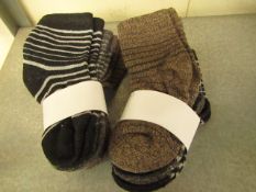 5 x packs of 5 pairs per pack Kids Socks size 6-8 new & packaged