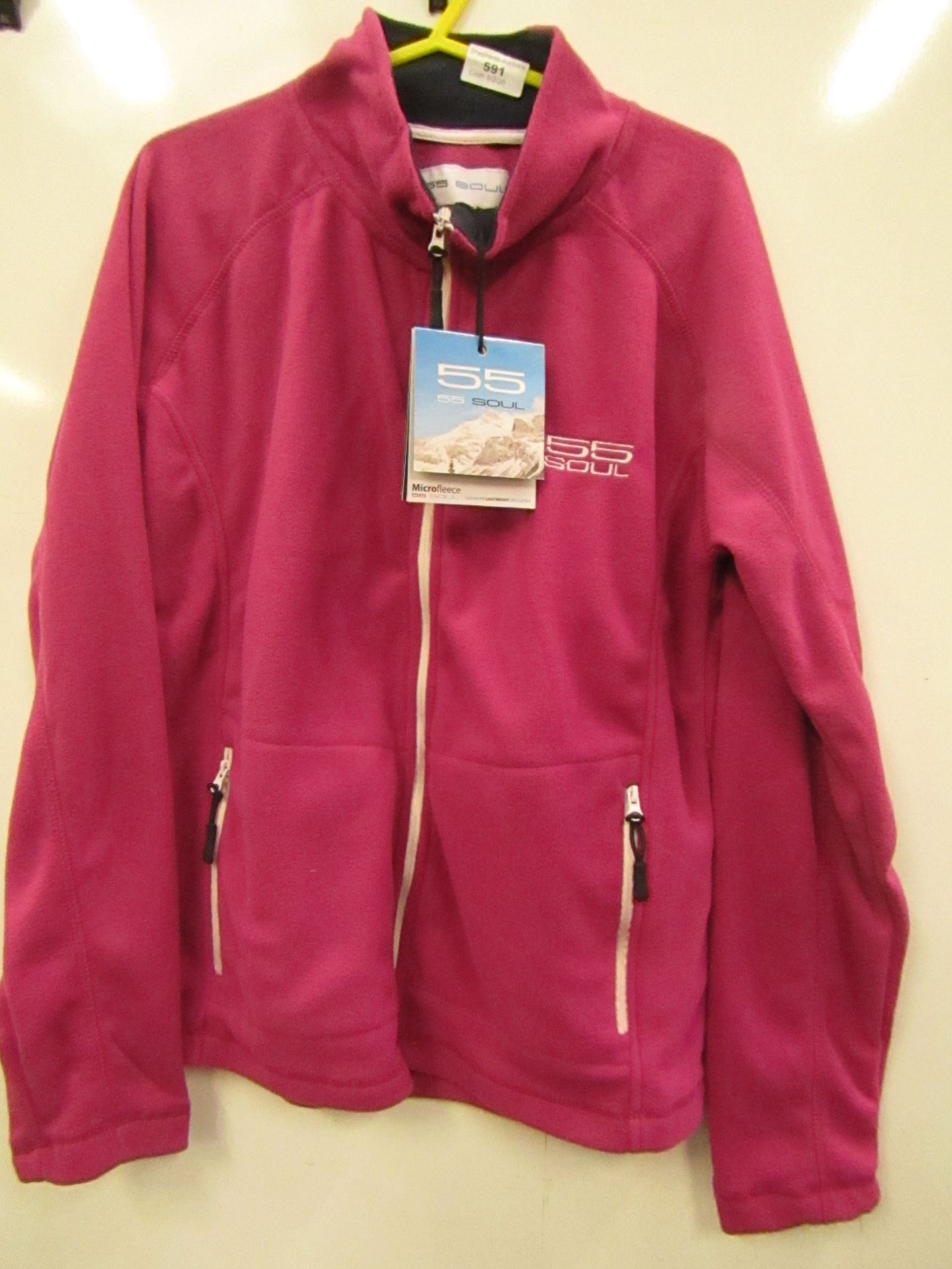55 Soul Ladies 1/4 Zip Fleece size M new with tag