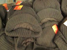 4 X Chunky Knit Fleece Lined Heat Insulators Peak Hats all new with tags