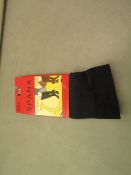 3 x Spanx by Sara Blackely Two-timin Reverserible Black/Midnight Trouser Socks one size RRP £8