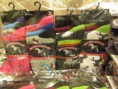 12 X Pairs of Ladies Sockaholic Design Socks size 4-7 new in packaging