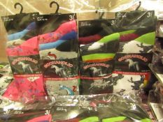 12 X Pairs of Ladies Sockaholic Design Socks size 4-7 new in packaging