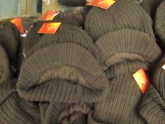 4 X Chunky Knit Fleece Lined Heat Insulators Peak Hats all new with tags