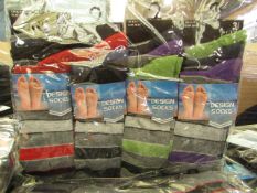 12 X Pairs of Mens Design Socks size 6-11 new in packaging