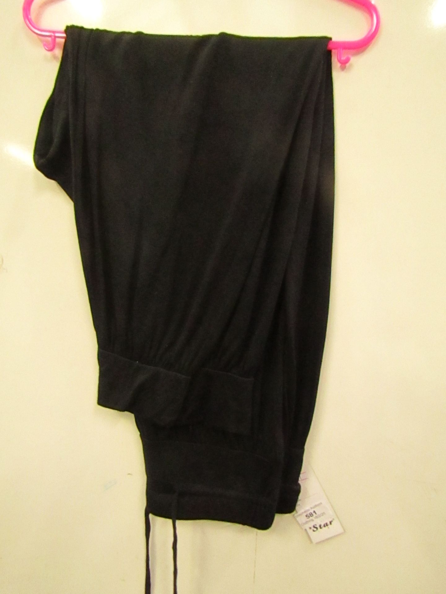 Ladies Black Harem Pants size S/M new with tag