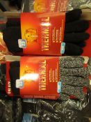 4 X Pairs of Heat Insulator Thermal Gloves Tog Rating 2.3 Extra Thick Yarn, all new in packaging