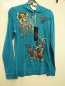 Brave Soul Ladies Ornate Hoody size M new with tag