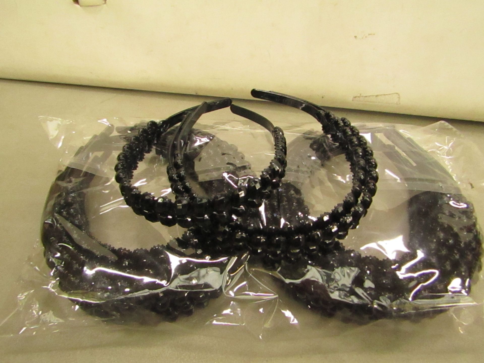 20 x Black Bead Effect Comb Headband Similar Product RRP £2.50 each @ Claire's Accessories New