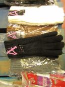 4 X Pairs of Ladies Fleece Lined Cable Knit Style Gloves, 4 different colours ( see Picture ) RRP £