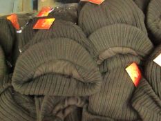 4 X Chunky Knit Fleece Lined Heat Insulators Peak Hats all new with tags