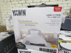 | 1x | YAWN AIR BED SINGLE | UNCHECKED AND BOXED | NO ONLINE RE-SALE | SKU C5060541515659 | RRP £