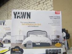 | 1x | YAWN AIRBED/KINGSIZE | UNCHECKED & BOXED | NO ONLINE RE-SALE | SKU C5060541515666 | RRP £59.