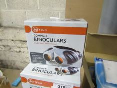 IN Tech's Compact Binoculars 21mm Objective Ruby Coloured Lenses 8 x 21 Compact Binoculars RRP £31.