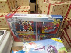 Power Rangers puzzle set, new and boxed.