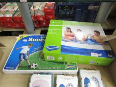 2 Items being a Rectangular Pool & an outdoor Deluxe Soccer set. Both unchecked