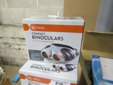 IN Tech's Compact Binoculars 21mm Objective Ruby Coloured Lenses 8 x 21 Compact Binoculars RRP £31.