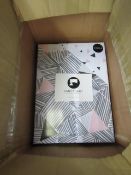 Sanctuary Bailey Multi Coloured Reversible Duvet Set Single,100% Cotton New & Packaged