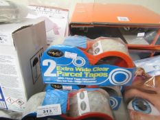 5 x 2 Packs of Extra Wide Clear Parcel Tape. New & Packaged