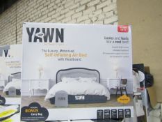 | 1x | YAWN AIRBED/KINGSIZE | UNCHECKED & BOXED | NO ONLINE RE-SALE | SKU C5060541515666 | RRP £59.