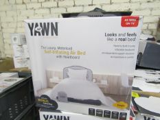 | 1x | YAWN AIR BED SINGLE | UNCHECKED AND BOXED | NO ONLINE RE-SALE | SKU C5060541515659 | RRP £