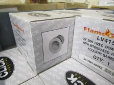 12 x 12V 50W Fixed Downlighters. Boxed