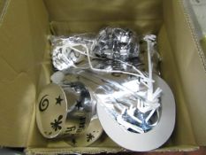 Box of approx 30+ various party accessories such as hats, poppers and more.