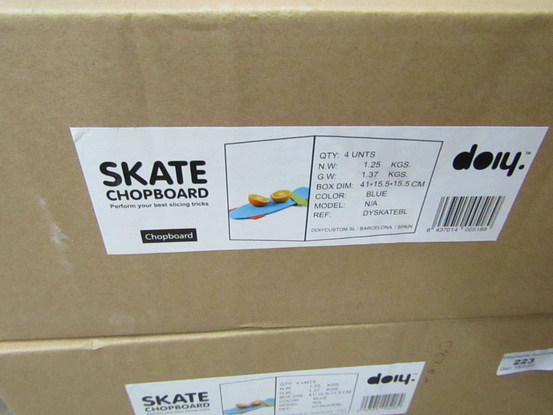 4 x Skate Chopping Boards. New & Boxed