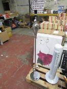 Tall freestanding lamp with crystal ball effect, untested.