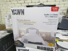 | 1x | YAWN AIR BED SINGLE | UNCHECKED AND BOXED | NO ONLINE RE-SALE | SKU C5060541515659 | RRP £