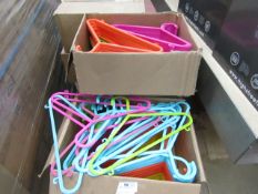 Approx 200 Kids Plastic Coathangers. New 7 Boxed