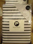 Sanctuary Harper Mono Superking Reversible Duvet Set,100 % Cotton RRP £79.99 New & Packaged