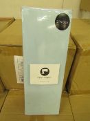 Sanctuary Fitted Sheet With Deep Box Duck Egg Single 100 % Cotton New & Packaged