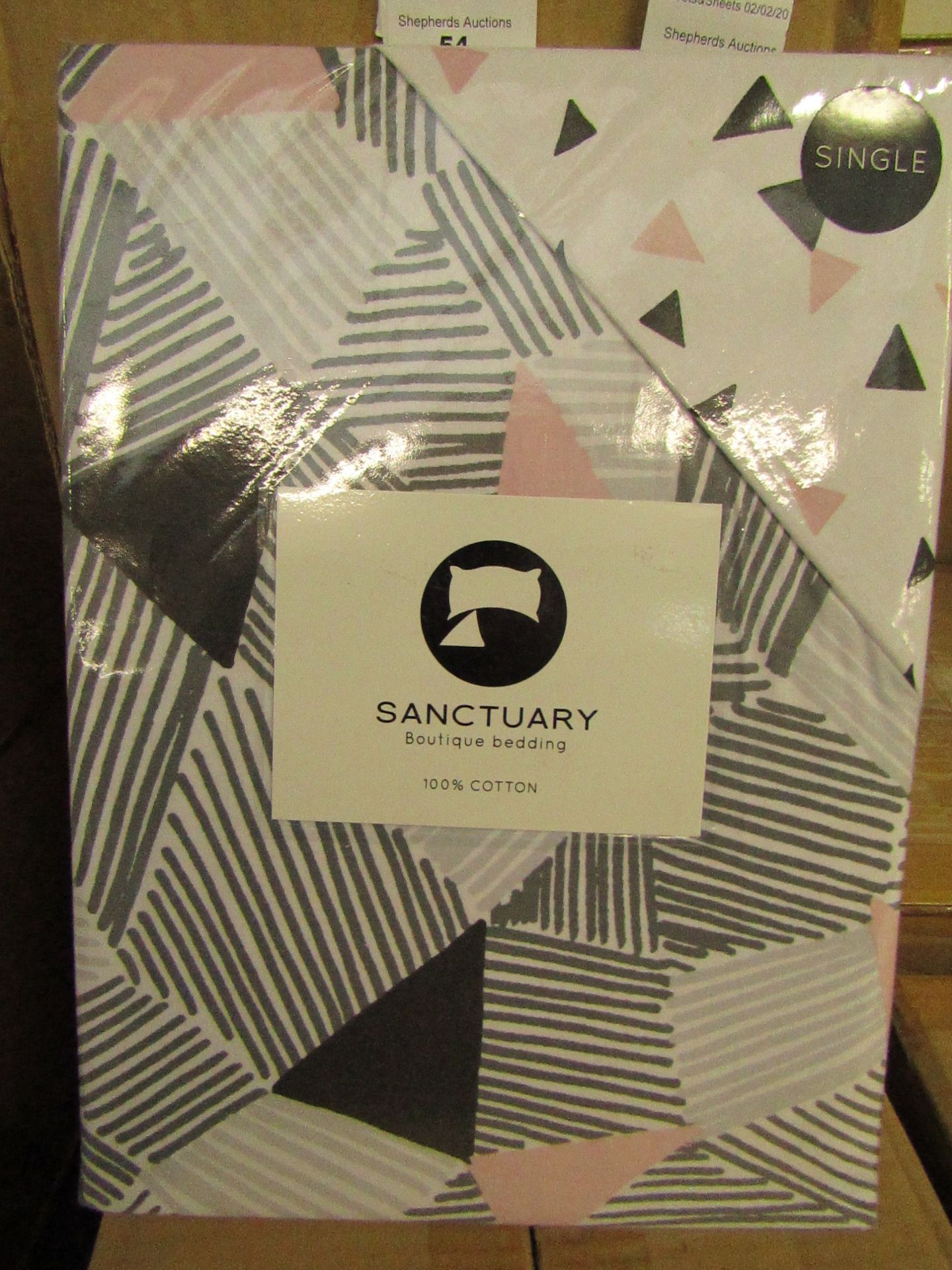Sanctuary Bailey Multi Coloured Reversible Duvet Set Single,100% Cotton RRP £49.99 New & Packaged