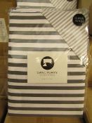 Sanctuary Harper Mono Superking Reversible Duvet Set,100 % Cotton RRP £79.99 New & Packaged