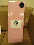 Sanctuary Fitted Sheet With Deep Box Kingsize Blush 100 % Cotton New & Packaged