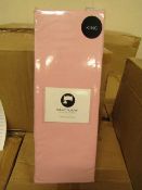 Sanctuary Fitted Sheet With Deep Box Kingsize Blush 100 % Cotton New & Packaged