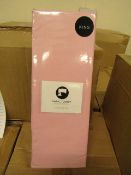 Sanctuary Fitted Sheet With Deep Box Kingsize Blush 100 % Cotton New & Packaged