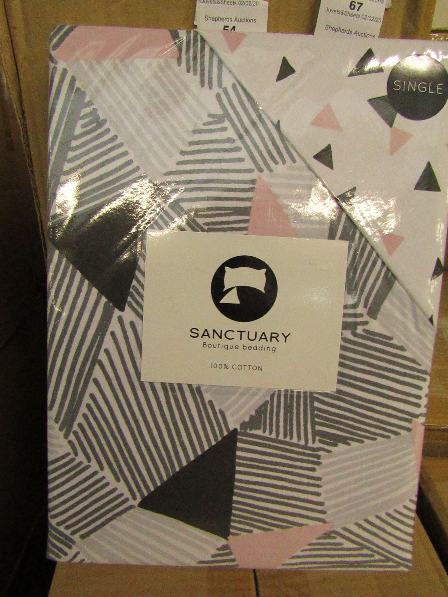 Sanctuary Bailey Multi Coloured Reversible Duvet Set Single,100% Cotton RRP £49.99 New & Packaged