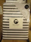 Sanctuary Harper Mono Superking Reversible Duvet Set,100 % Cotton RRP £79.99 New & Packaged