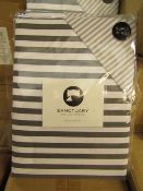 Sanctuary Harper Mono Superking Reversible Duvet Set,100 % Cotton RRP £79.99 New & Packaged