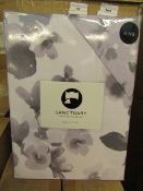 Sanctuary Elissia Purple Reversible Duvet Set Kingsize 100% Cotton RRP £69.99 New & Packaged