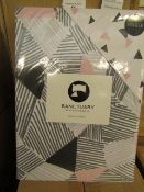 Sanctuary Bailey Multi Coloured Reversible Duvet Set Single,100% Cotton RRP £49.99 New & Packaged