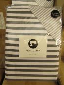 Sanctuary Harper Mono Superking Reversible Duvet Set,100 % Cotton RRP £79.99 New & Packaged