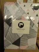 Sanctuary Bailey Multi Coloured Reversible Duvet Set Single,100% Cotton RRP £49.99  New & Packaged