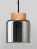 | 1x | SWOON ELECTRA PENDANT RUBBER WOOD | BOXED | SKU - | RRP £ 69 |