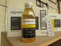 12 x 50cl Rejuvenation Ginger & Lime Spring Water with Amino Acid BB 21/12/19