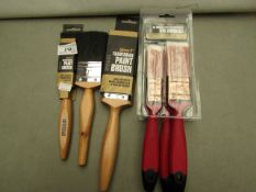 6 x Various Paint Brushes. New & packaged