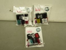 9 Different Colour Nail polishes. See Image. New